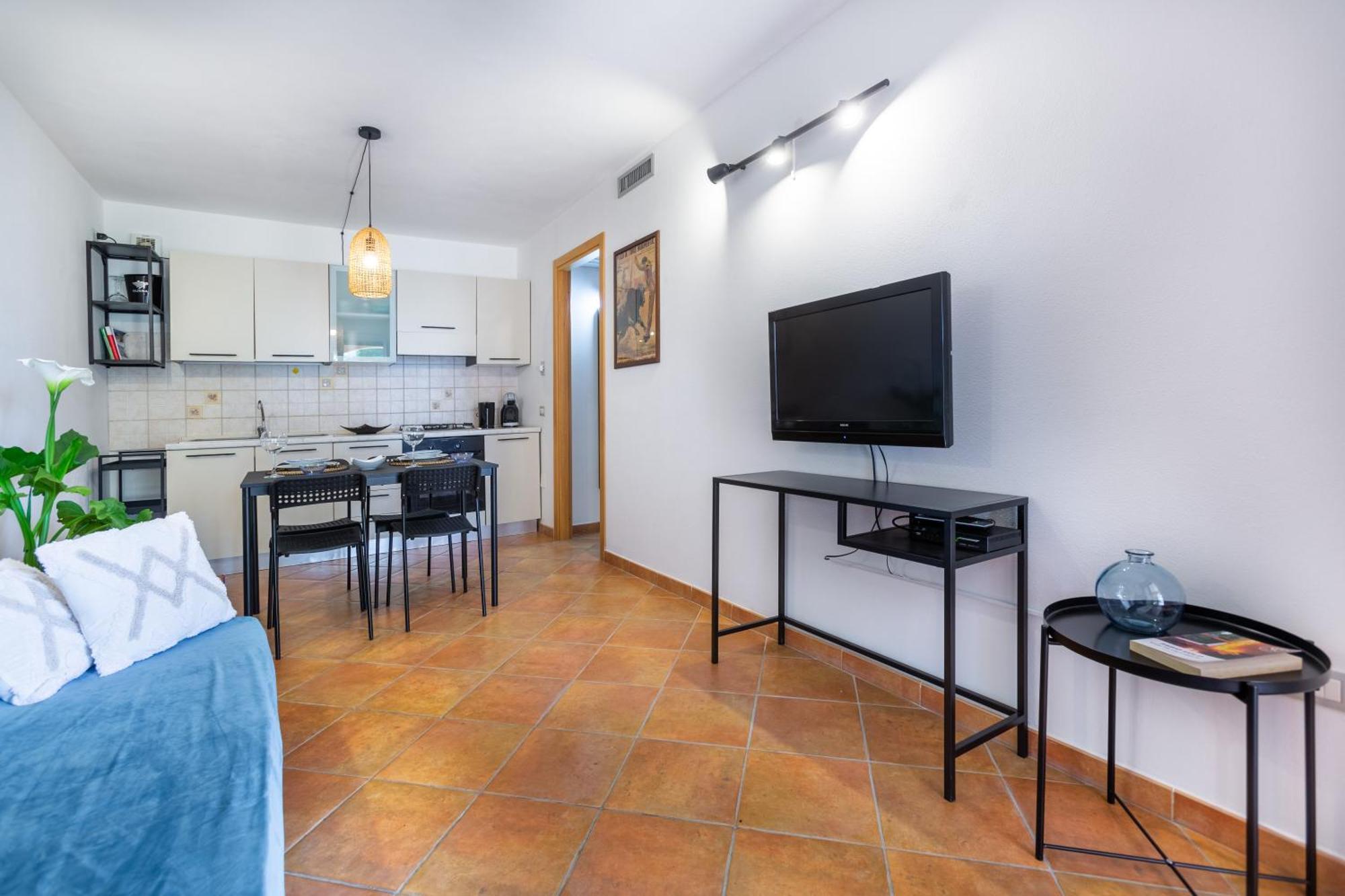 Aetos Home With Shared Swimming Pool - Porto Pino Hill Exteriér fotografie